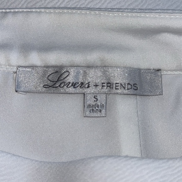 LOVERS+FRIENDS White Stellar Ruffle Mini Skirt | A-Line Flare | - Picture 4 of 11